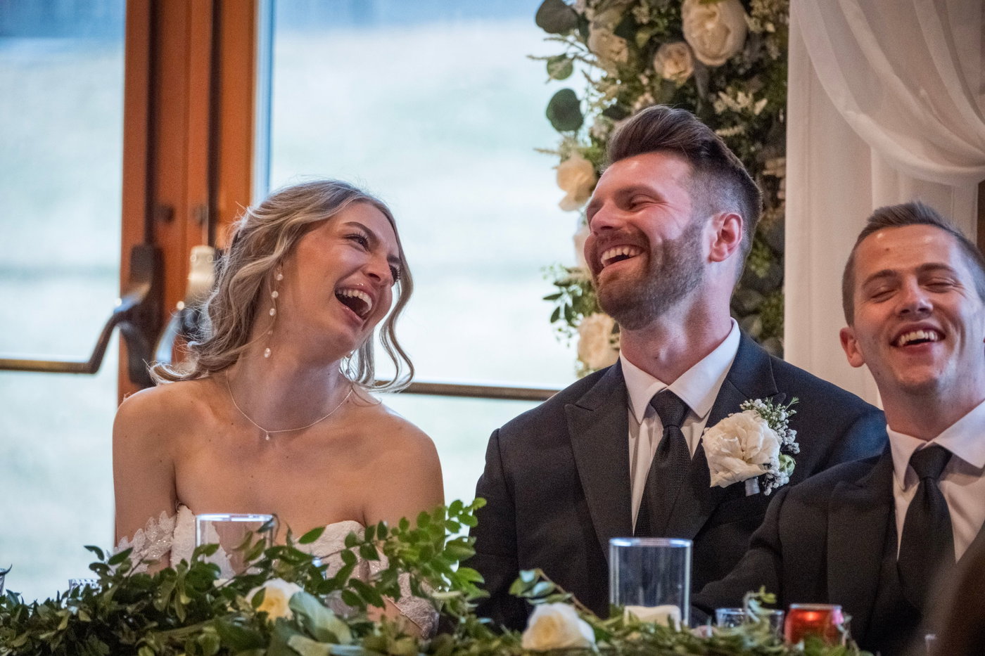 Laughter through the toasts