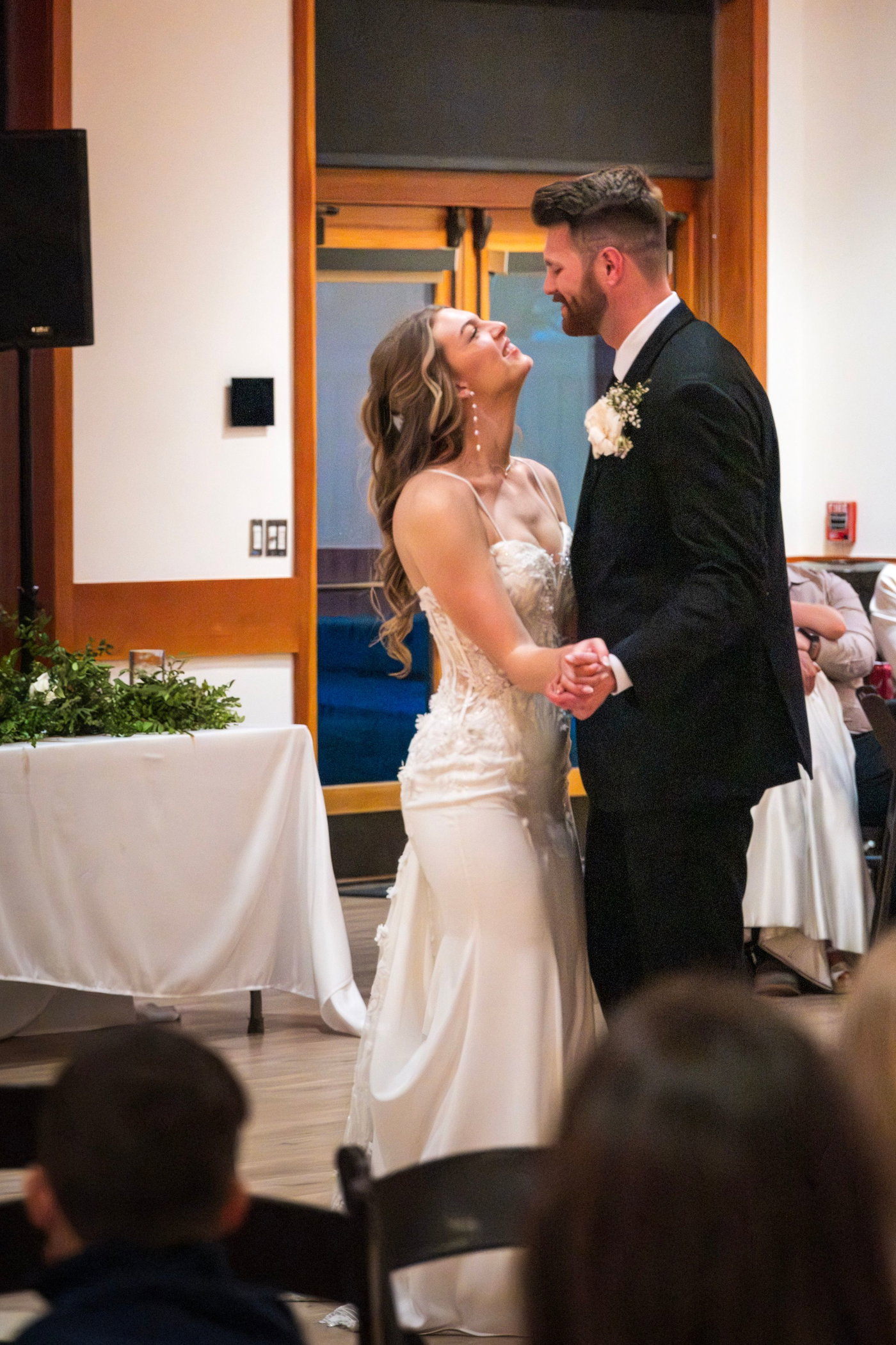 Head back, mid-song, on the dance floor