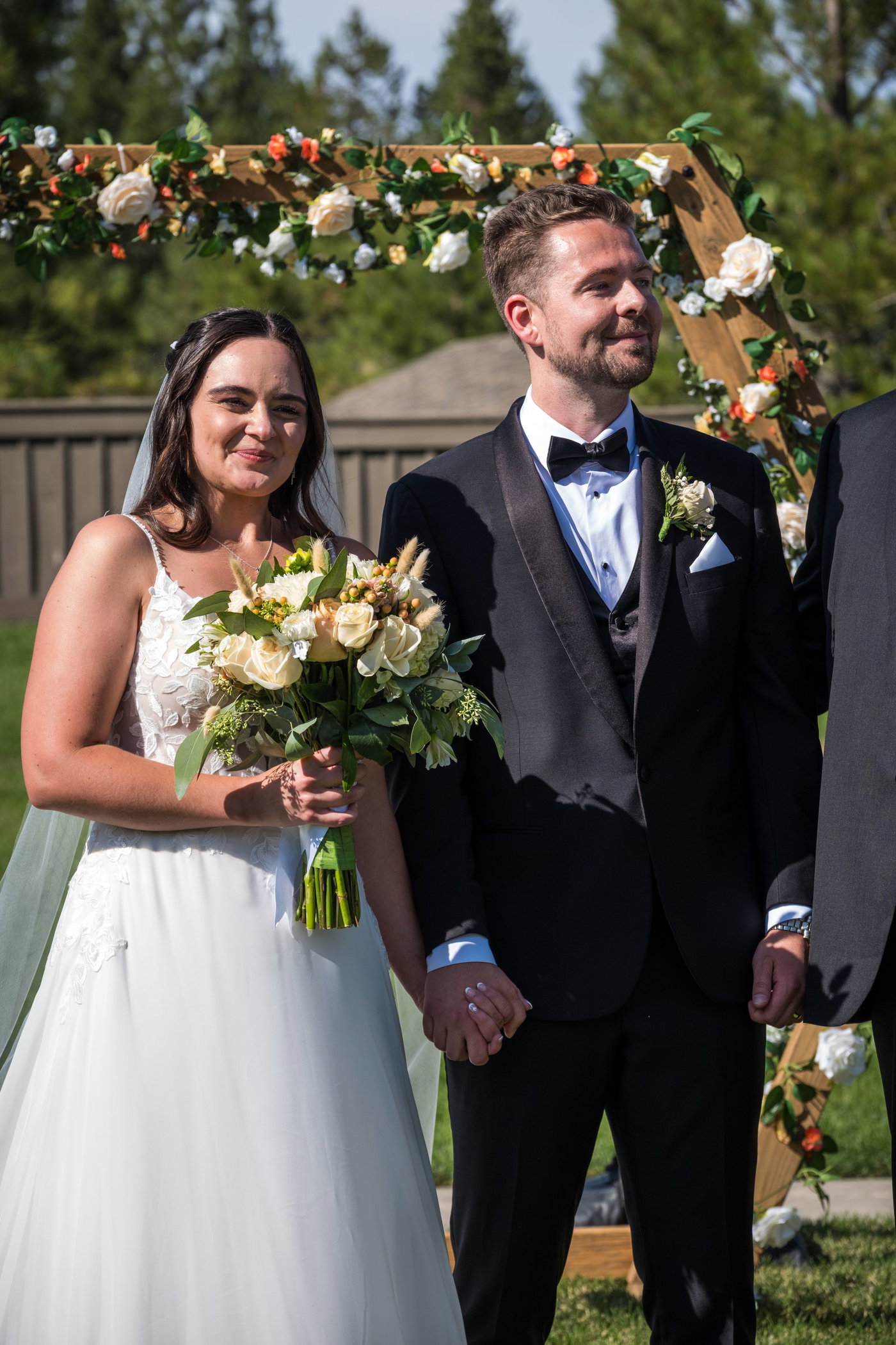 Married, walking back up the aisle