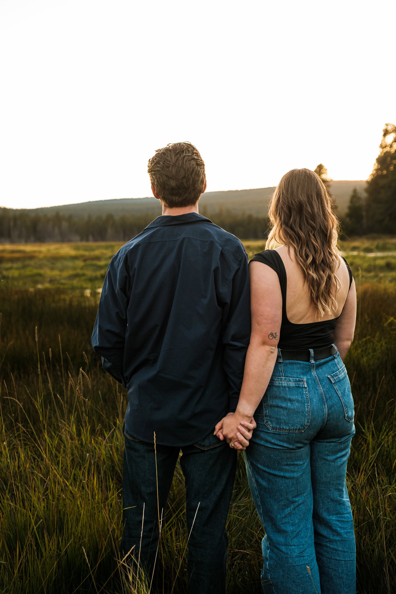 Looking out over the meadow together