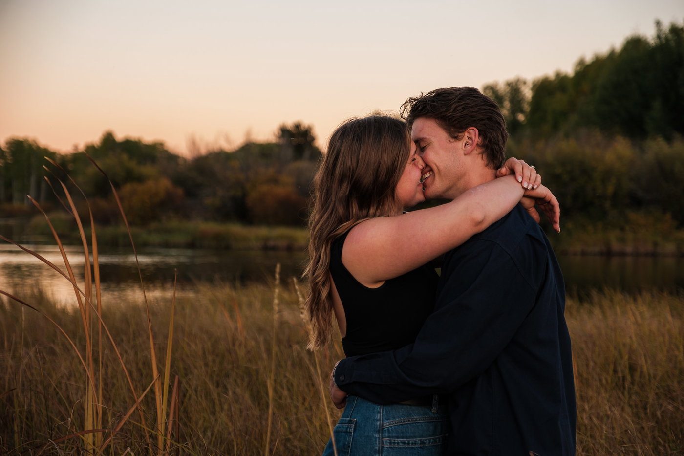 Close in the golden grass